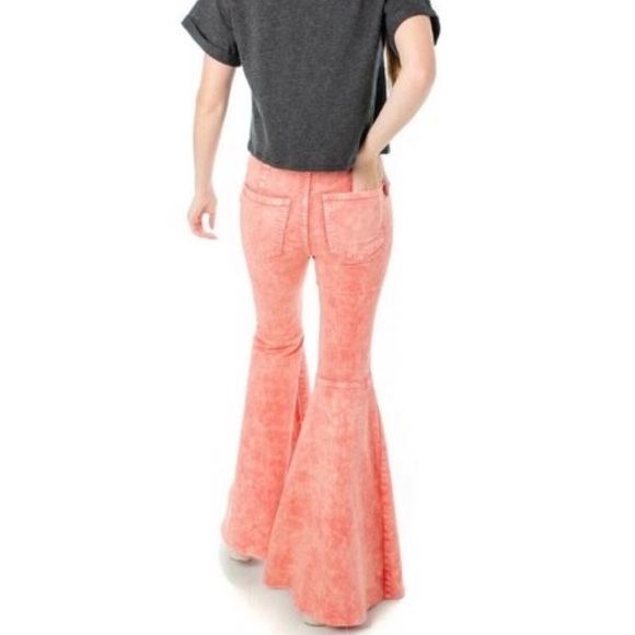 NWT Free People Float On Flare Washed Pink Jean 26 - Picture 4 of 7